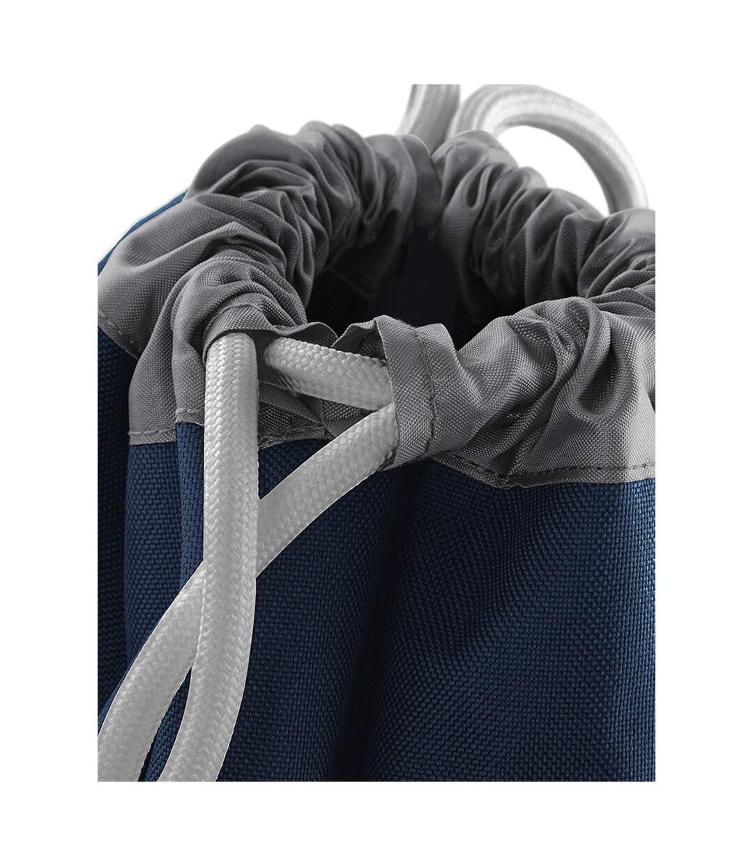 Athleisure Sac De Gym Hydrofuge À Cordon Taille Unique Bleu Marine Bagbase-3