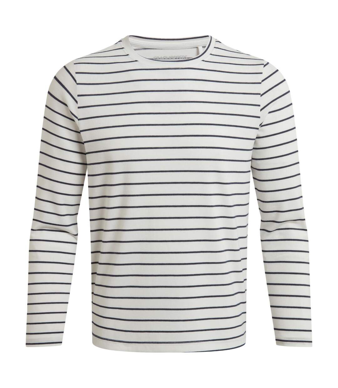Womens/ladies Akona Stripe Nosilife Long-sleeved T-shirt Blue Navy Craghoppers-2