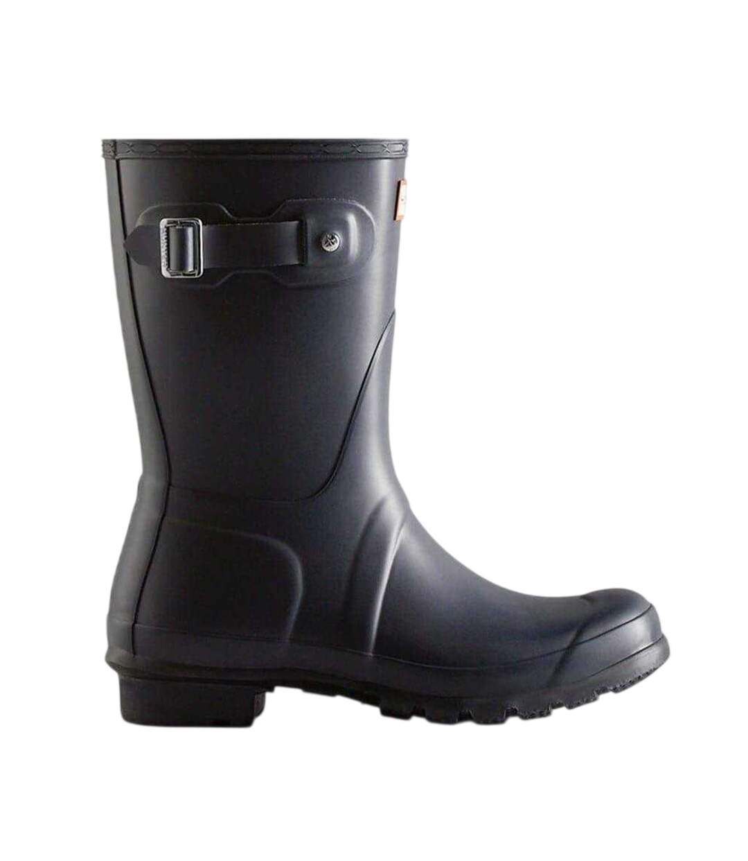 Womens/ladies Original Logo Short Wellington Boots Navy Hunter-1