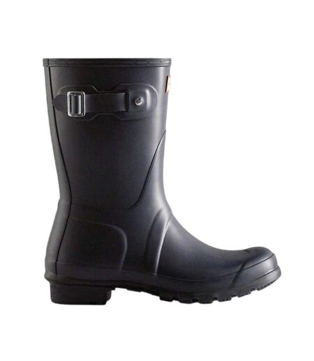 Womens/ladies Original Logo Short Wellington Boots Navy Hunter