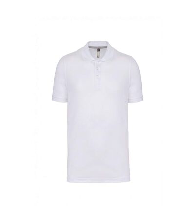 Polo homme blanc Kariban