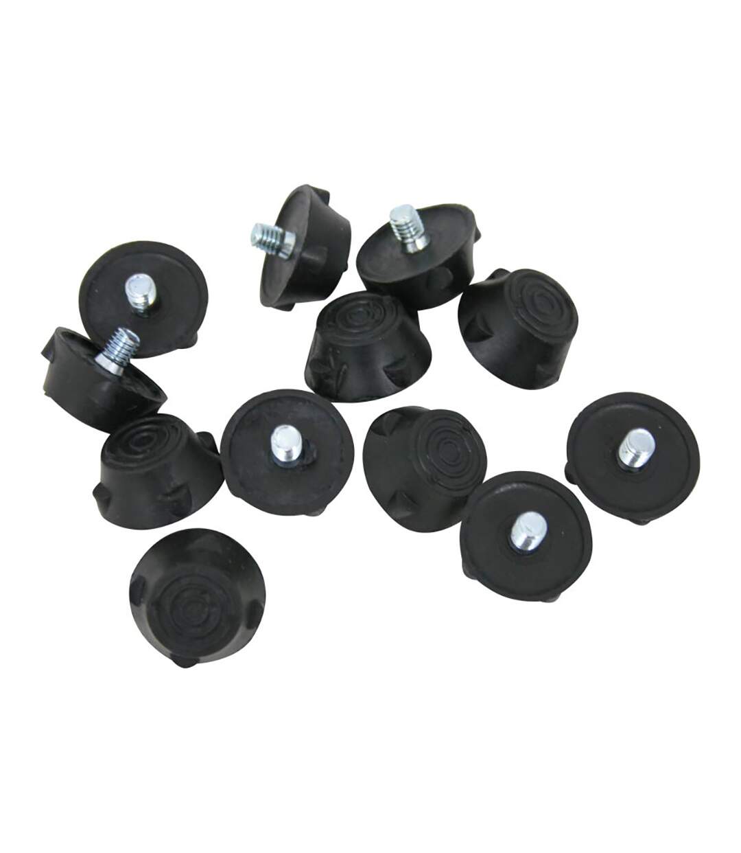Precision Ultra Flat Rubber Football Boot Studs Set (Black) - UTRD647-2