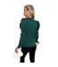Haut Portefeuille Manches Bouffantes Femme Bleu Sarcelle AX Paris-2