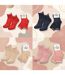 OZABI Chaussettes Femme a Paillettes Soquettes Pack de 4 Paires-3