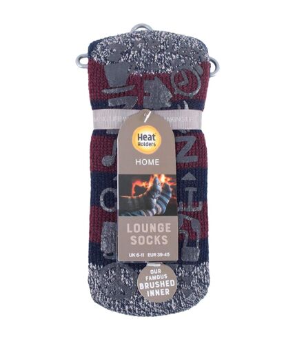 Chaussettes Homme Antidérapantes Thermique Rayures