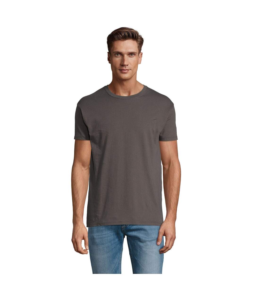 T-shirt regent homme gris sombre SOLS