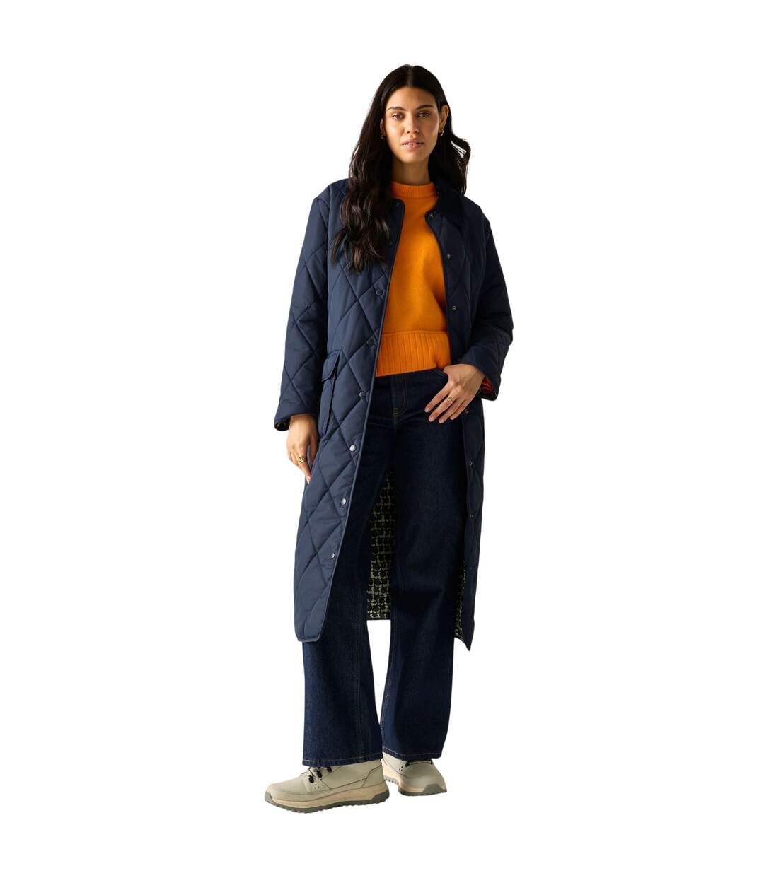 Veste Motif/style Éclipse Orla Kiely Femme Bleu Marine Regatta-2