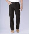 Comfortabele zwarte regular stretch jeans   Atlas For Men