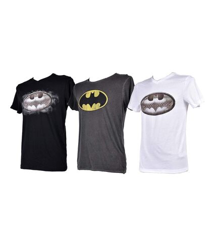 T shirt homme Licence Superhéros: Superman, Batman, Avengers..- Assortiment modèles photos selon arrivages- Pack de 3 T Shirts Surprise BATMAN