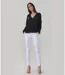 Jean Femme Chic Slim Fit Blanc - Taille Haute élégante en Coton & Lycra pour un Look Tendance et Confortable-4