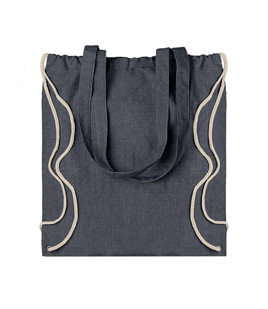 Atlanta Twin Handle Drawstring Bag One Size Denim Heather SOLS-1