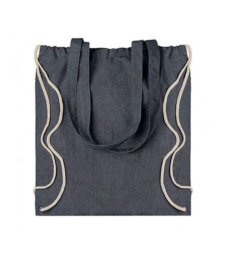 Atlanta Twin Handle Drawstring Bag One Size Denim Heather SOLS
