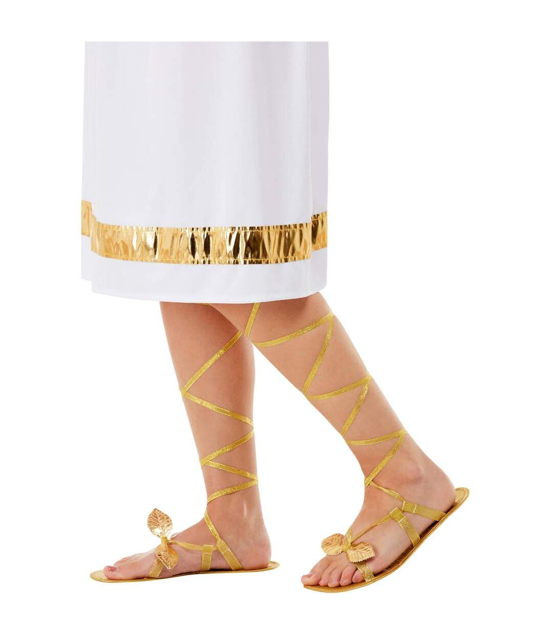 Sandales grecian femme jaune or Smiffys-2