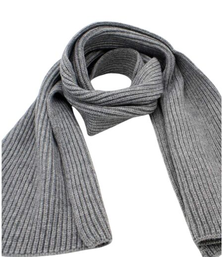 Echarpe homme classique - Couleur gris clair - Effet cachemire