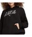 Womens/ladies Overhead Hoodie  Black Puma-4