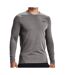 T-shirt Manches Longues Gris Homme Under Armour Fitted