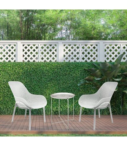 2 Fauteuils pour table de jardin design Malibu