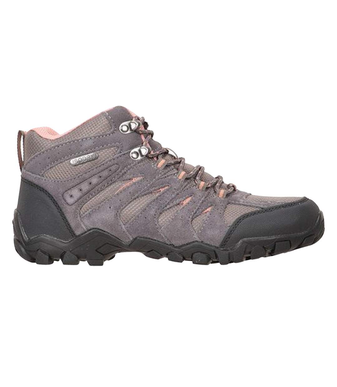 Womens/ladies Belfour Suede Walking Boots Grey Mountain Warehouse-4