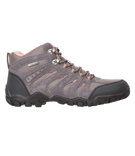 Womens/ladies Belfour Suede Walking Boots Grey Mountain Warehouse