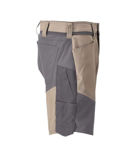 Mens Customised Work Shorts Dark Sand Stone Grey Mascot