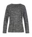 T-shirt manches longues - Femme - ST9180 - gris foncé mélange
