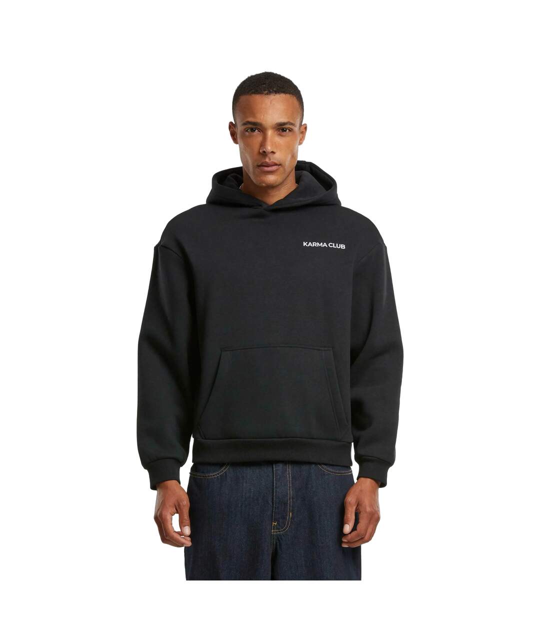 Mens Part Of The Club Fluffy Hoodie Noir Mister Tee-4