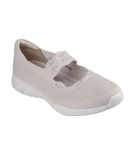 Womens/ladies seager cute n´ coy shoes natural Skechers