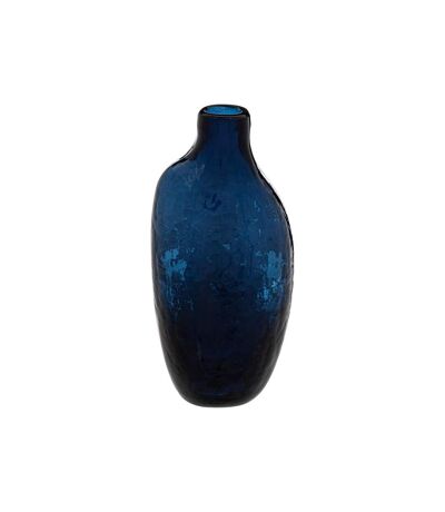 Soliflore en Verre Design Irrégulier 19cm Bleu