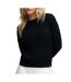 Pull marine  femme superdry essentials cable jumper-1