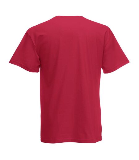 Mens Short Sleeve Casual T-Shirt (Dark Red)