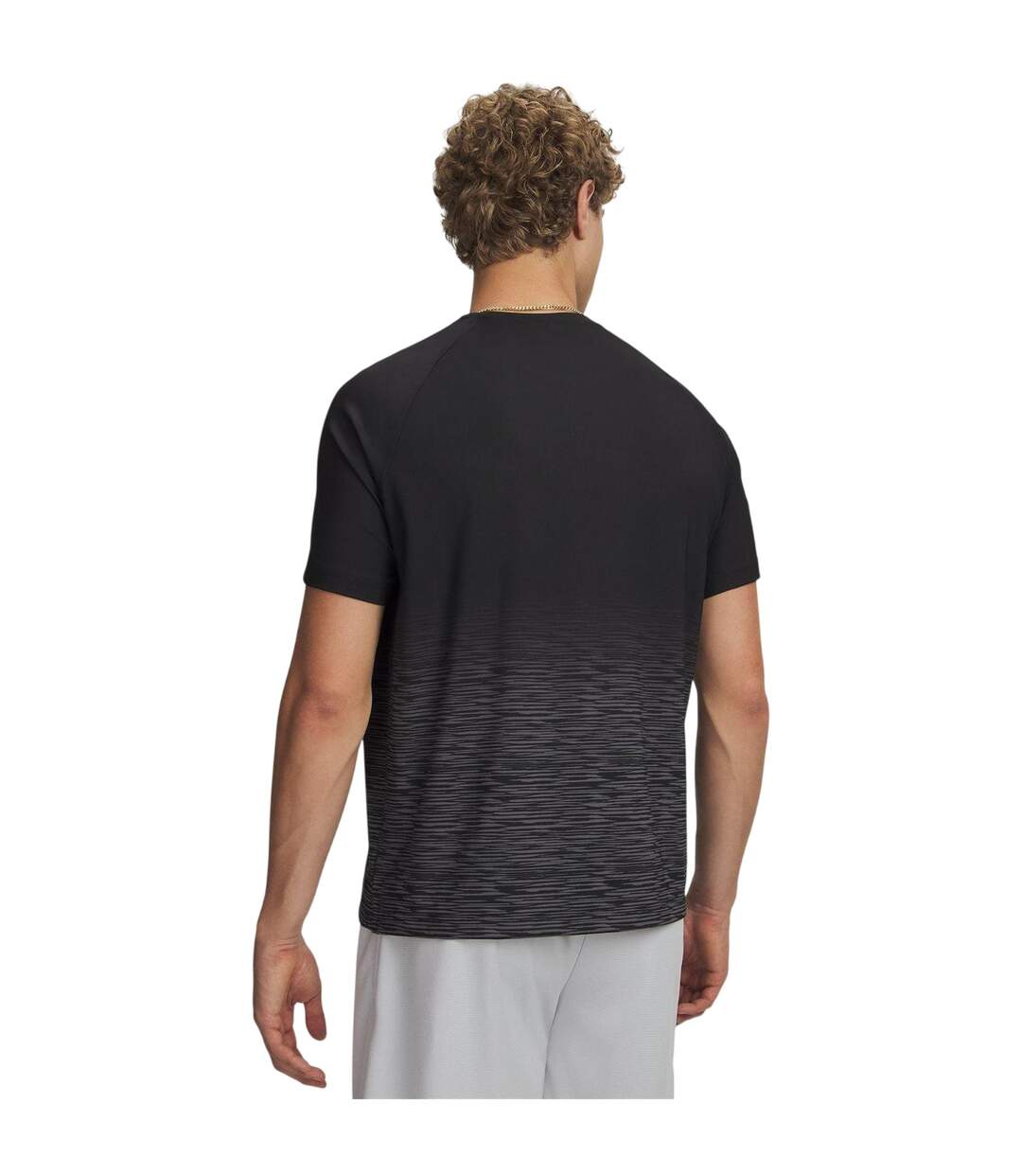 T-shirt Basket Hoops Homme Noir Gris Under Armour-2