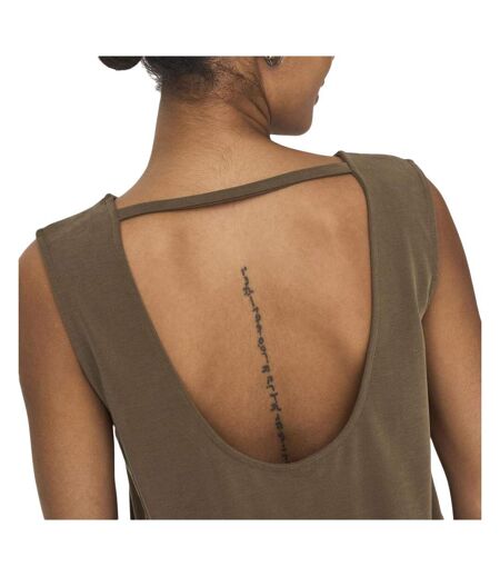 Débardeur marron femme only free life - l
