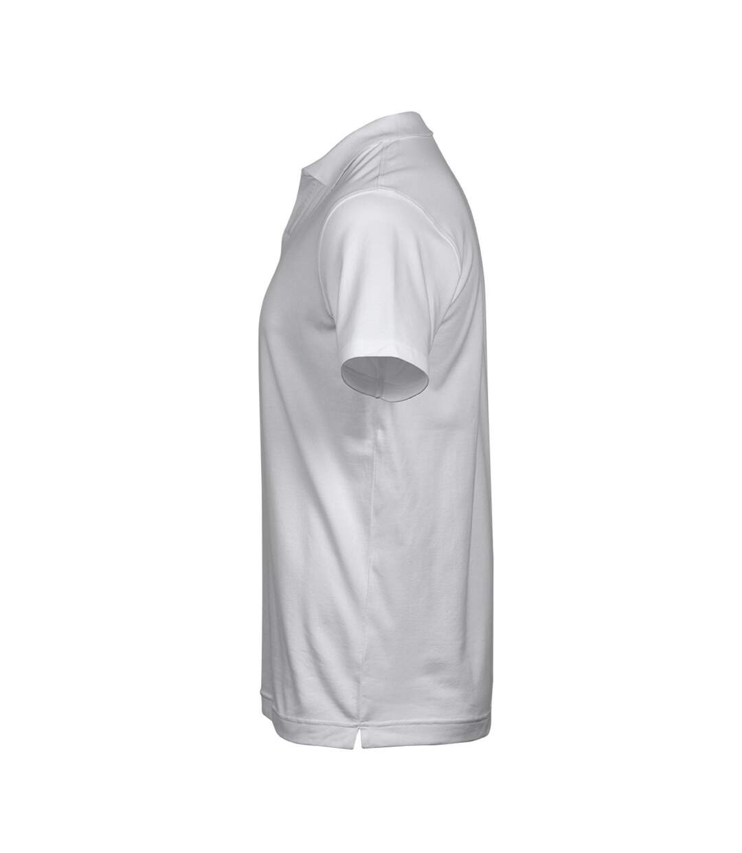 Mens Luxury Stretch V Neck Polo Shirt White Tee Jays-3