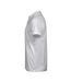 Mens Luxury Stretch V Neck Polo Shirt White Tee Jays-3