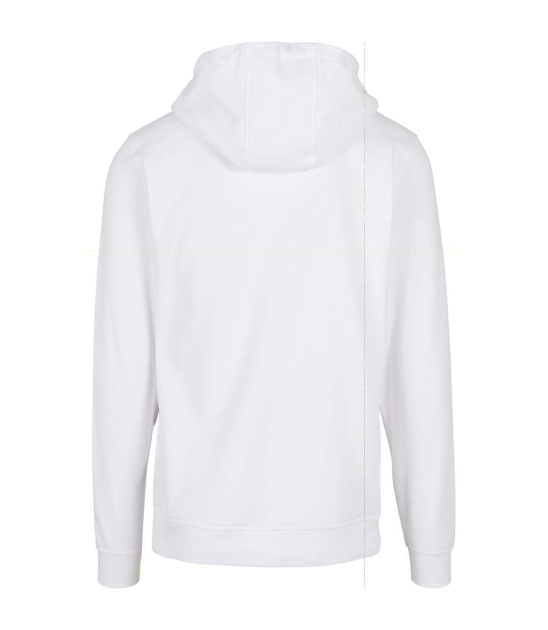Mens Basic Hoodie White Build Your Brand-3