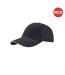 Atlantis Liberty Sandwich Heavy Brush Cotton 6 Panel Cap (Pack of 2) (Dark Grey)