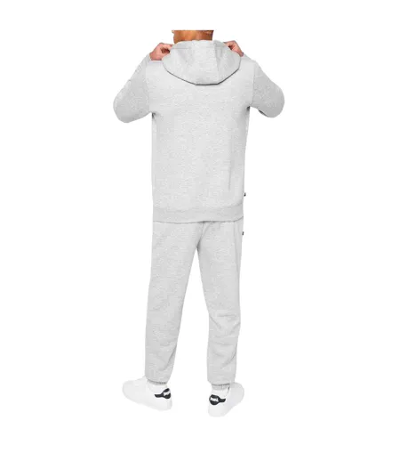 Sweat À Capuche Essential Oth Homme Gris Chiné Lonsdale