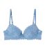 Soutien-gorge coque moulée push-up bleu Siwa