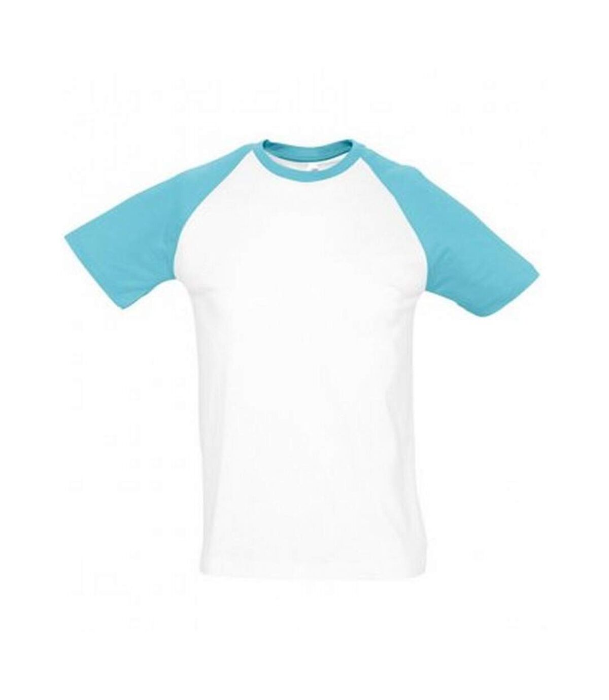 SOLS Mens Funky Contrast Short Sleeve T-Shirt (White/Blue Atoll) - UTPC300