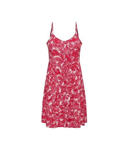 Combi-Short blanc/rouge femme only strap