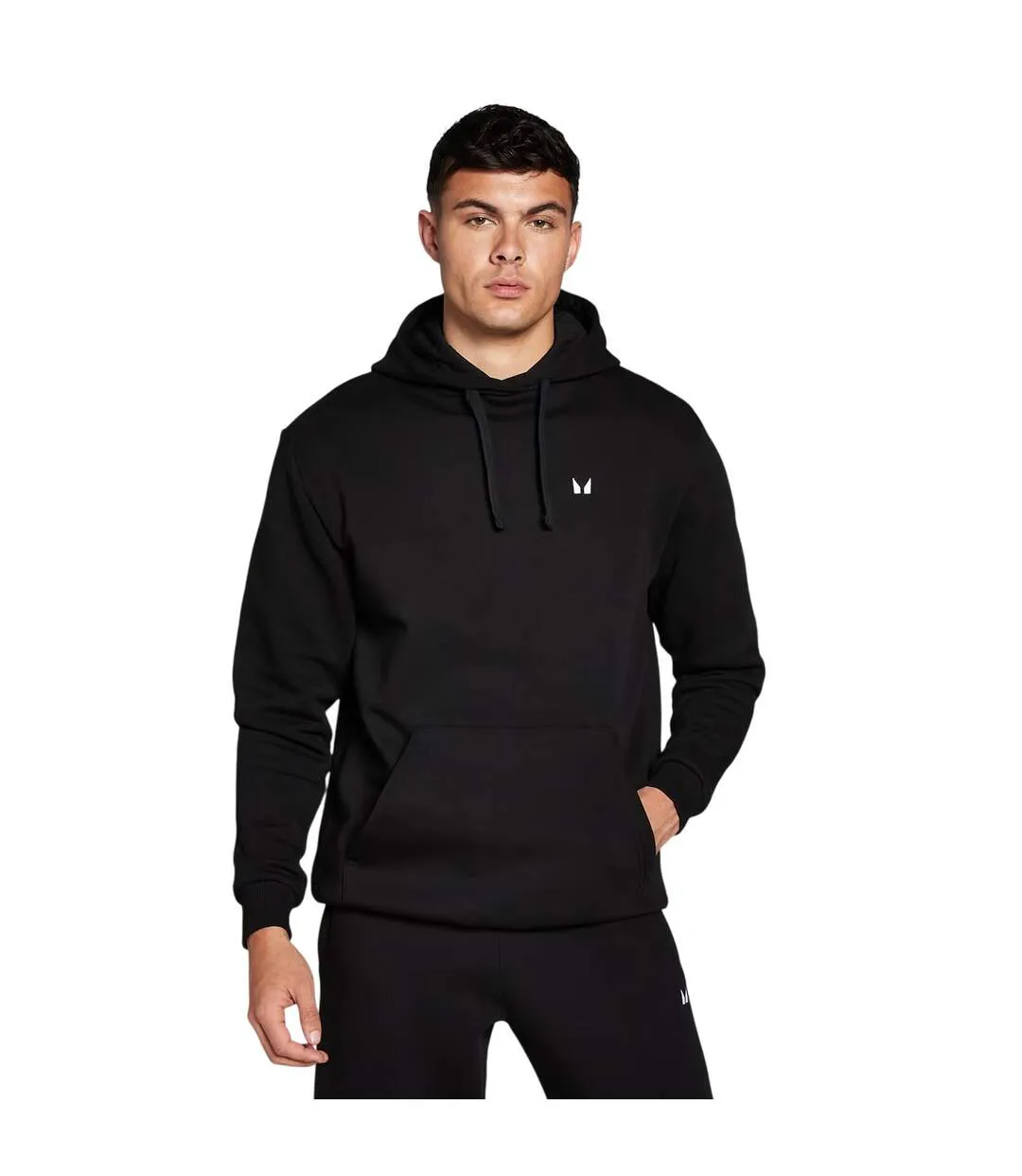 Sweat À Capuche Motif/style Logo Brodé Homme Noir MyProtein-2