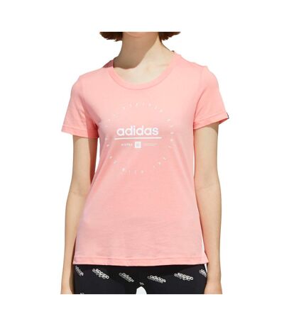 T-shirt Rose Femme Adidas ADI CLOCK T GLO