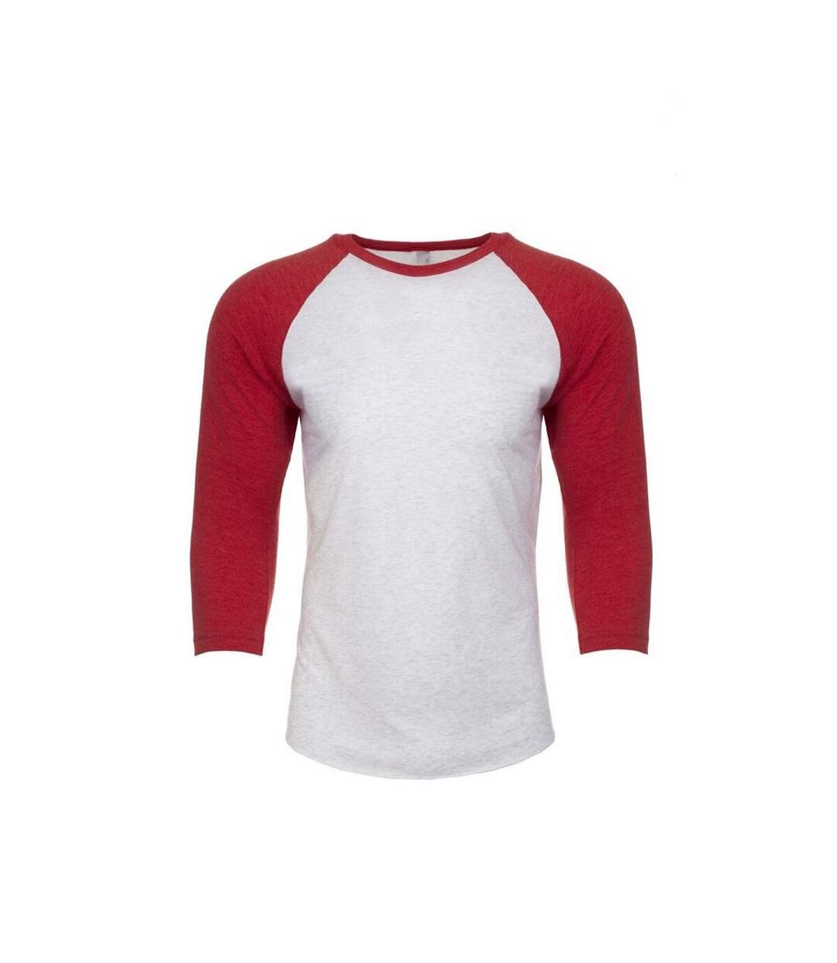 Next Level Adultes T-Shirt raglan unisexe à manches 3/4 en tri-blend (Rouge vintage/blanc cuir) - UTPC3484