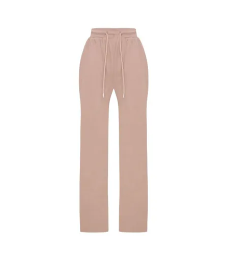 Womens/ladies Ribbed Wide Leg Sweatpants Mocha I Saw It First
