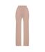 Womens/ladies Ribbed Wide Leg Sweatpants Mocha I Saw It First-2