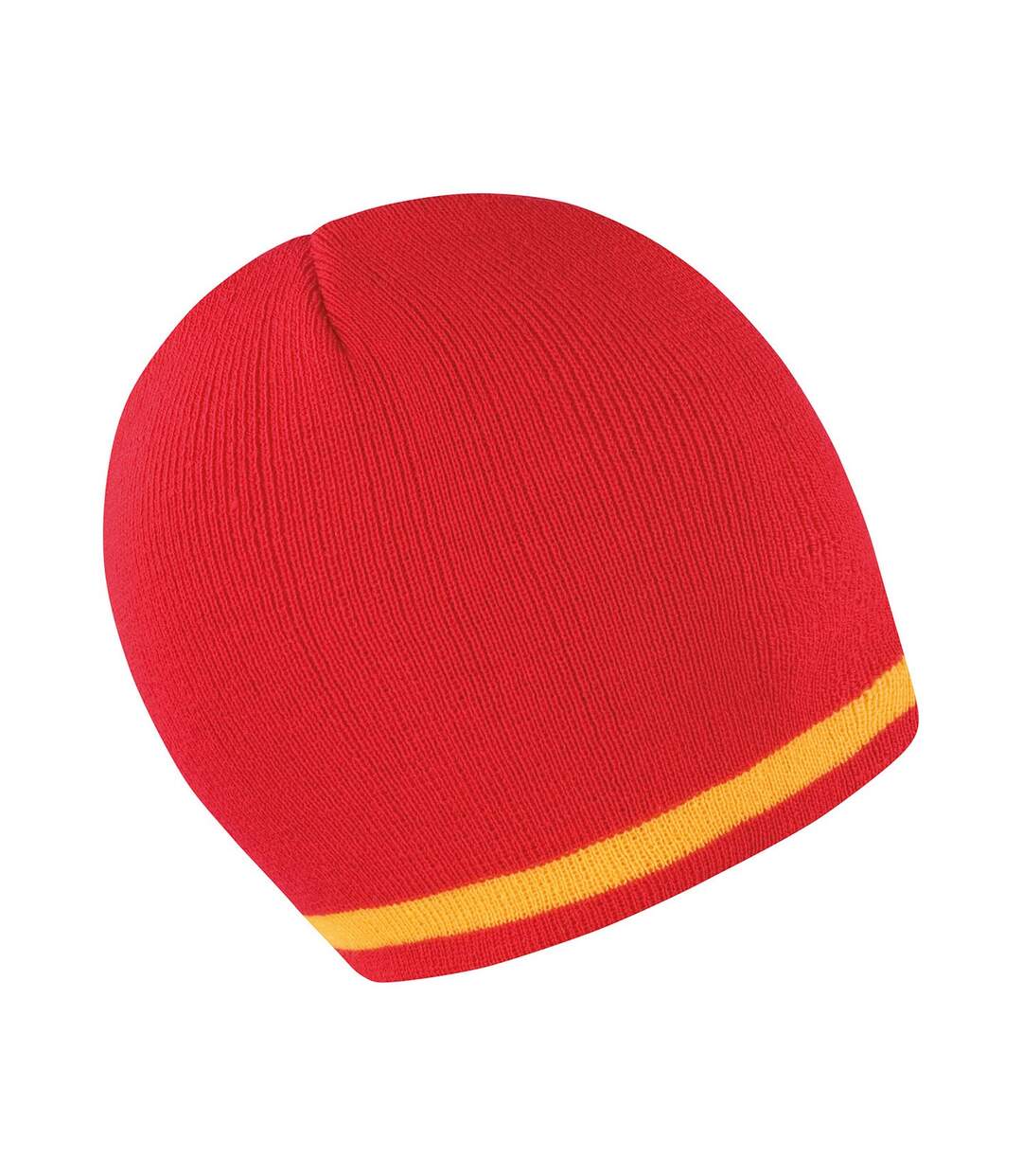 Unisex adult national spain beanie red/yellow Result Winter Essentials-1