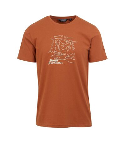 Regatta Mens Cline VIII River T-Shirt (Baked Clay)