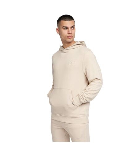 Sweat à capuche emmson homme beige gris Crosshatch