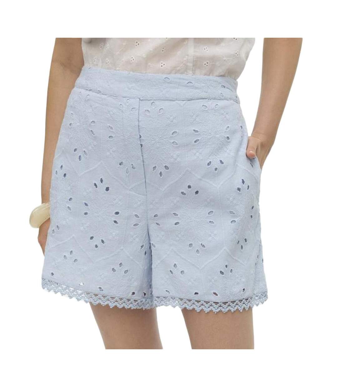 Short bleu femme vero moda irina-1