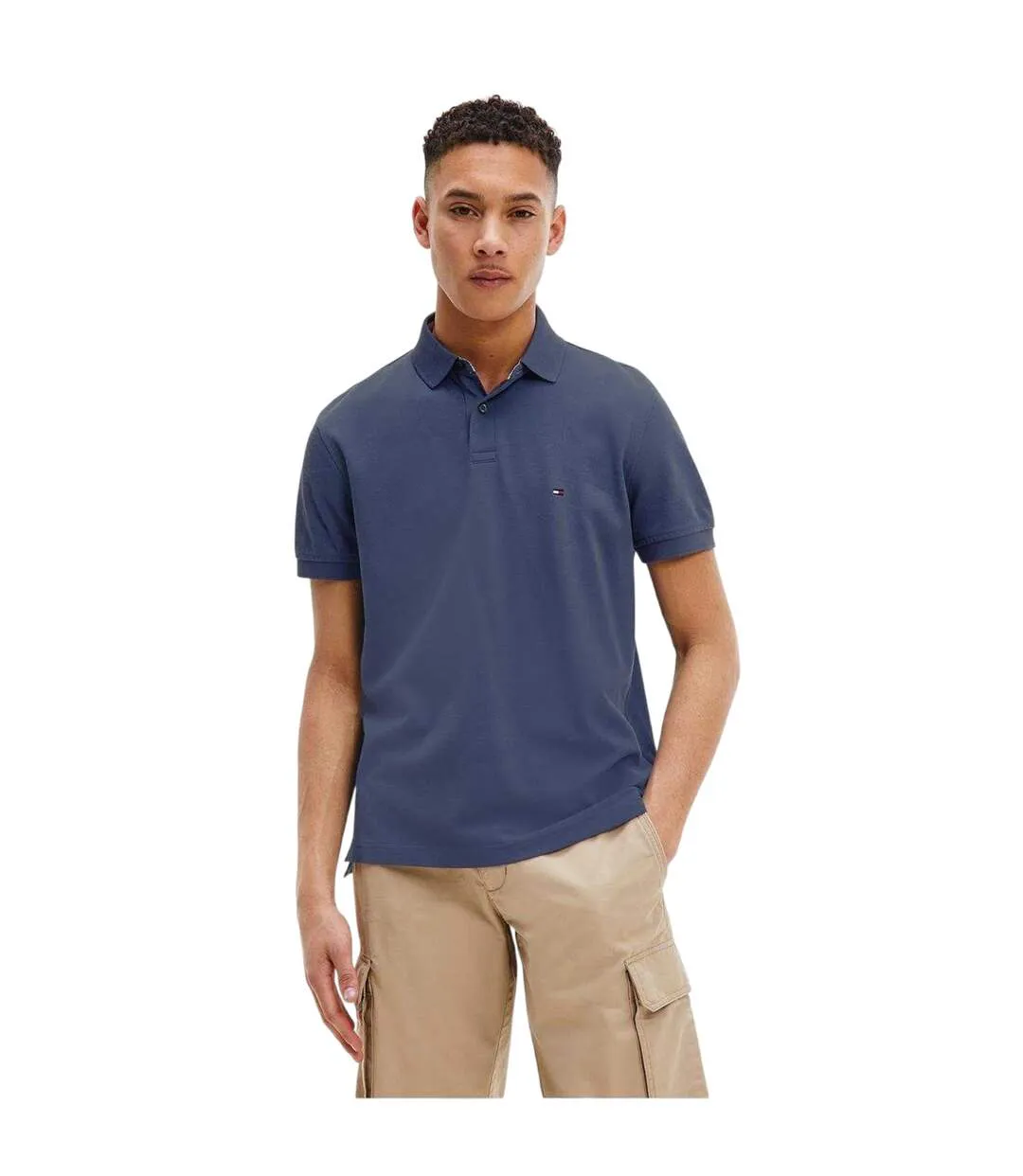 Polo Motif/style Logo Brodé Homme Bleu Marine Tommy Hilfiger-2